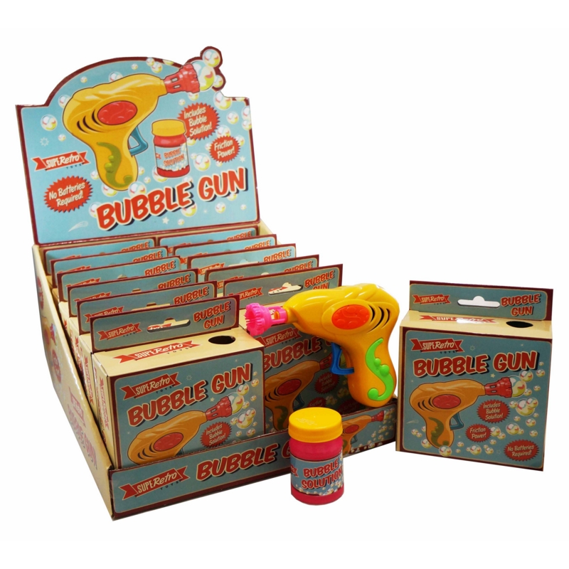 Friction outlet bubble gun