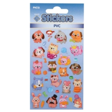 STICKERS,PVC Cats & Dogs