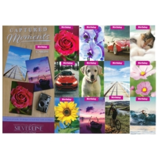 SILVERLINE FLAT BOX,Captured Moments B'day 144's (Was 0.49)