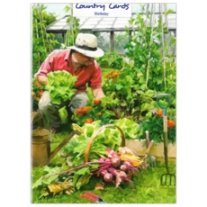 GREETING CARDS,Birthday 6's Gardening, Veg Allotment