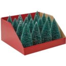 DECORATION,Bristle Trees Green 16cm