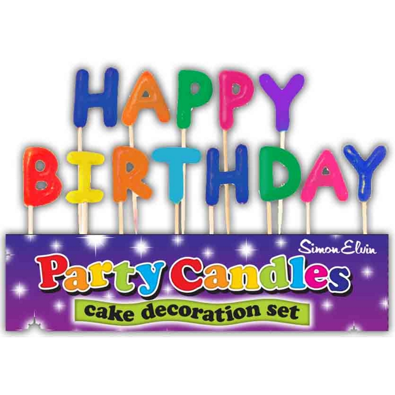 CAKE CANDLES,Happy Birthday H/pk
