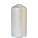 CANDLE,Pillar Silver 7 x 15cm