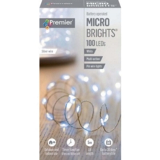 LIGHTS,LED Microbright White 100's Battery Operated