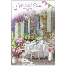 GREETING CARDS,Get Well 12's Floral Garden