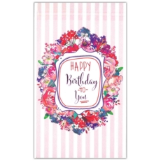 GREETING CARDS,Birthday 6's Floral (Was 1.15)