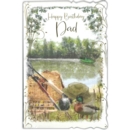 BIRTHDAY CARDS,Dad 6's Fishing on Lake (Was 1.29)