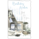 GREETING CARDS,Birthday 6's Paint Pots (Was 1.15)