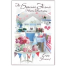 GREETING CARDS,Special Friend 6's Floral Kitchen
