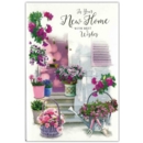 GREETING CARDS,New Home 12's Floral Stairway