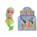 MERMAID PRINCESS,6 Assorted 13cm I/cd CDU