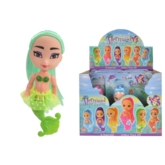 MERMAID PRINCESS,6 Assorted 13cm I/cd CDU