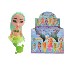 MERMAID PRINCESS,6 Assorted 13cm I/cd CDU