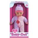 DOLL,Vinyl Baby with Bottle 13" Boxed