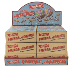 METAL JACKS, SUPERETRO 10 Jacks & 2 Balls, Boxed CDU