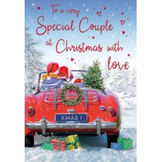 XMAS CARDS,Special Couple 6's Sports Car