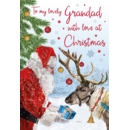 XMAS CARDS,Grandad 6's Santa & Reindeer