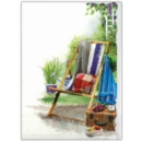 BLANK CARDS,6's Garden Deck Chair