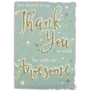 THANK YOU CARDS, 6's Text & Stars (Was 1.15)
