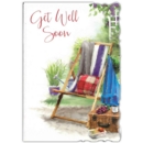 GREETING CARDS,Get Well 6's Garden Deck Chair