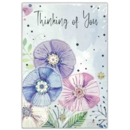 GREETING CARDS,Thinking of You 6's Painter Flowers