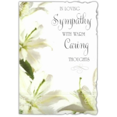 SYMPATHY CARDS, 6's Lilies