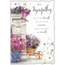 SYMPATHY CARDS, 6's Floral