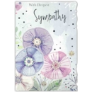 SYMPATHY CARDS,6's Painted Flowers
