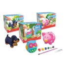 MONEY BOX PAINT YOUR OWN Doggy, Piggy, Owl. Asst. Bxd