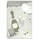 GREETING CARDS,Your Anni.6's Glitter Champagne