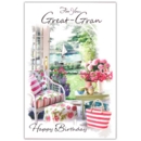 BIRTHDAY CARDS,Great Gran 6's Riverside Garden (Was 0.87)