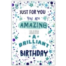 GREETING CARDS,Birthday 6's Text & Stars