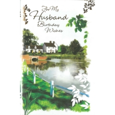 BIRTHDAY CARDS,Husband 6's River Scene (Was 1.25)