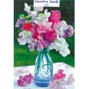 GREETING CARDS,Blank Sweet Peas 6's