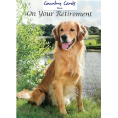 RETIREMENT CARDS, 6's Dog Scenic