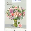 GREETING CARDS,Diamond Anni. Floral 6's