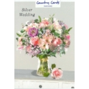 ANNIVERSARY CARDS,Silver 6's Floral