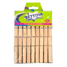 CLOTHES PEGS,HARDWOOD, 32's H/pk                     B164