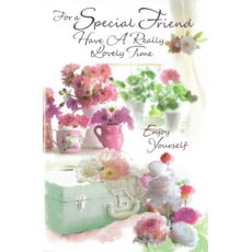 SPECIAL FRIEND CARDS, 6's Floral Vases (Was 1.10)