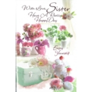 BIRTHDAY CARDS,Sister 6's Floral Vases (Was 1.10)