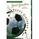 BIRTHDAY CARDS,Great Grandson 6's Football (Was 1.10)