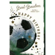 BIRTHDAY CARDS,Great Grandson 6's Football (Was 1.10)