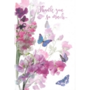 GREETING CARDS,Thank You 6's Floral Butterflies