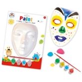 PAINT YOUR OWN MASK, 4 Paints And Brush inc. H/pk(Was £2.75)