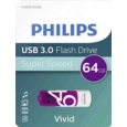 USB 3.0 FLASH DRIVE 64GB Super Speed,Vivid Philips I/cd