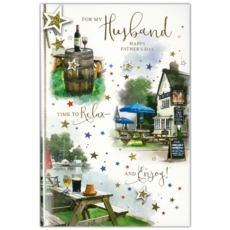 FATHER'S DAY CARDS,Husband 6's Pub Gardens (Was 1.10)