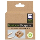 PENCIL SHARPENER,Eco Bamboo Twin Hole H/pk