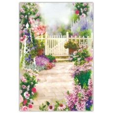 GREETING CARDS,Get Well 12's Floral Garden Path
