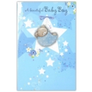 GREETING CARDS,Baby Boy 6's Teddy & Stars