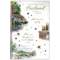 BIRTHDAY CARDS,Husband 6's Country Pub (Was 1.10)